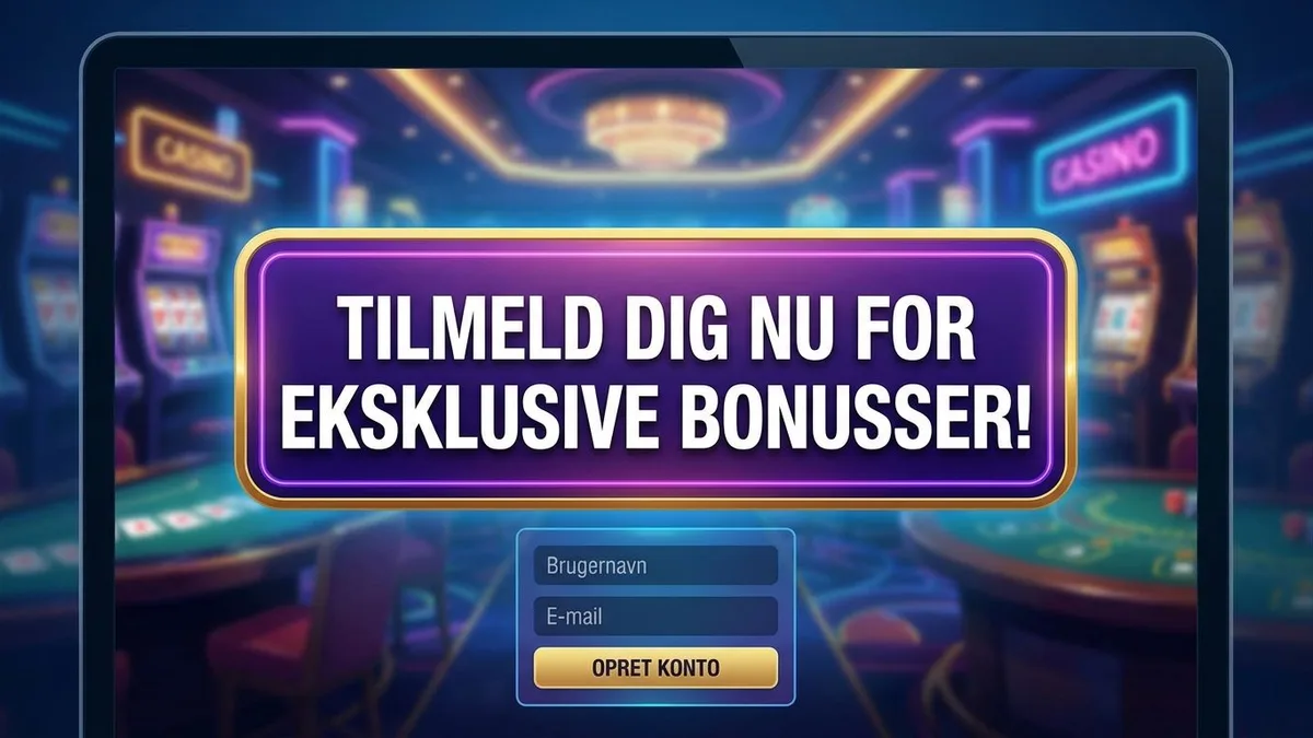 Tilmeld dig med bonus
